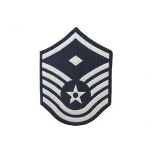 Blue & White Air Force Master 1st Sergeant ￼Patch x 2